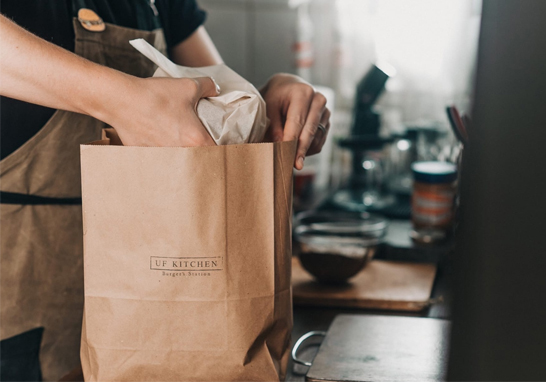 The history of kraft paper bags.